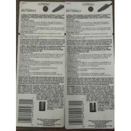 LOREAL L'Oreal Paris Voluminous BLACK #867 Butterfly WASHABLE Mascara - 2 Pack