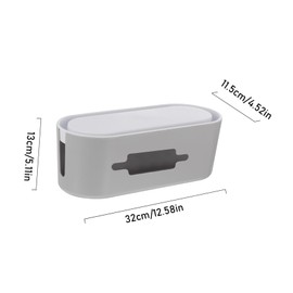 LABRIMP 1pc Stylish Cable Organizer with Detachable Cover Safe Power Board Storage Box for Cord Management Durable High Strength Design for Hiding Cables and Power Strips