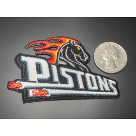 Detroit Pistons Iron On Patch Throwback Vintage