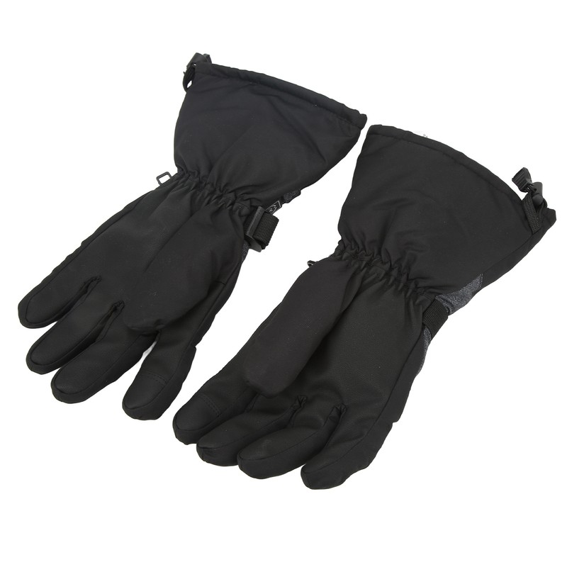 One Pair Heated Gloves Unisex Black XL 3 Gears Temperature