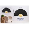 Solid Color Unpainted Folding Wall Fan Decor Art (40 inch