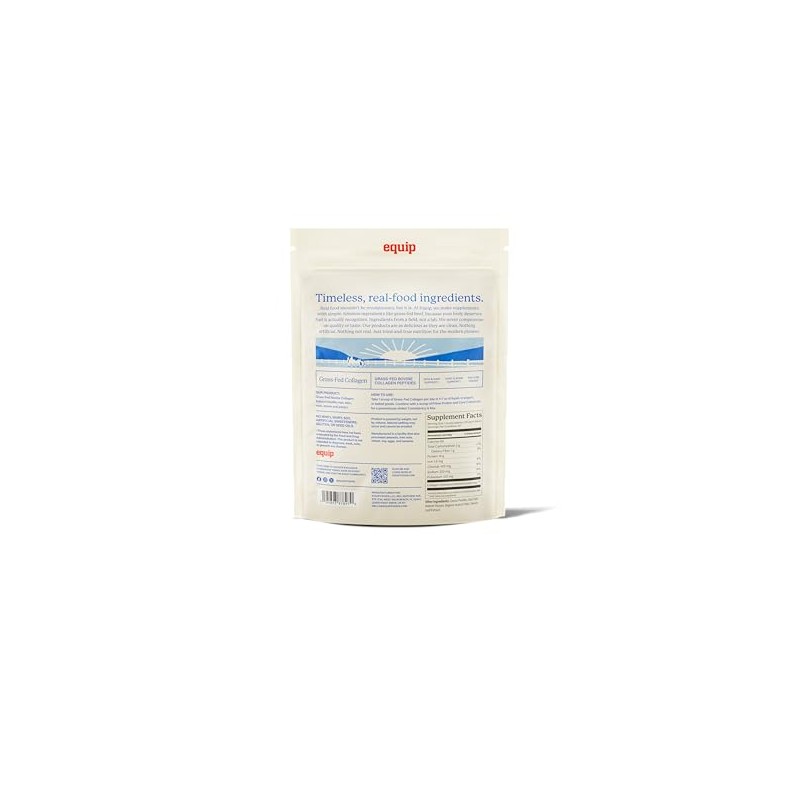 Equip Foods Grass Fed Collagen Powder -100 Hydrolyzed Bovine Collagen