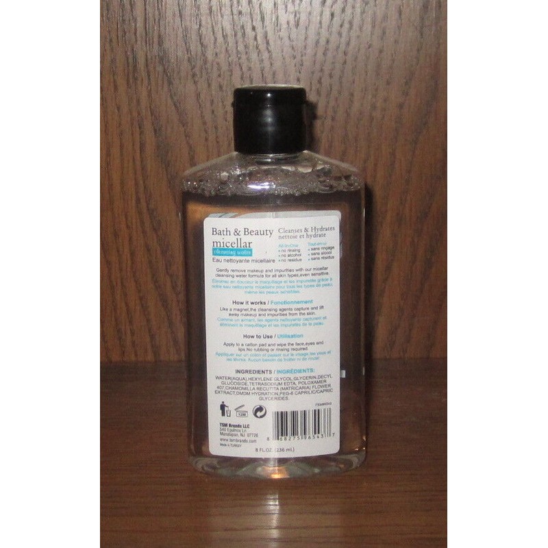 Bath&Beauty Micellar Cleansing Water Cleanses&Hydra