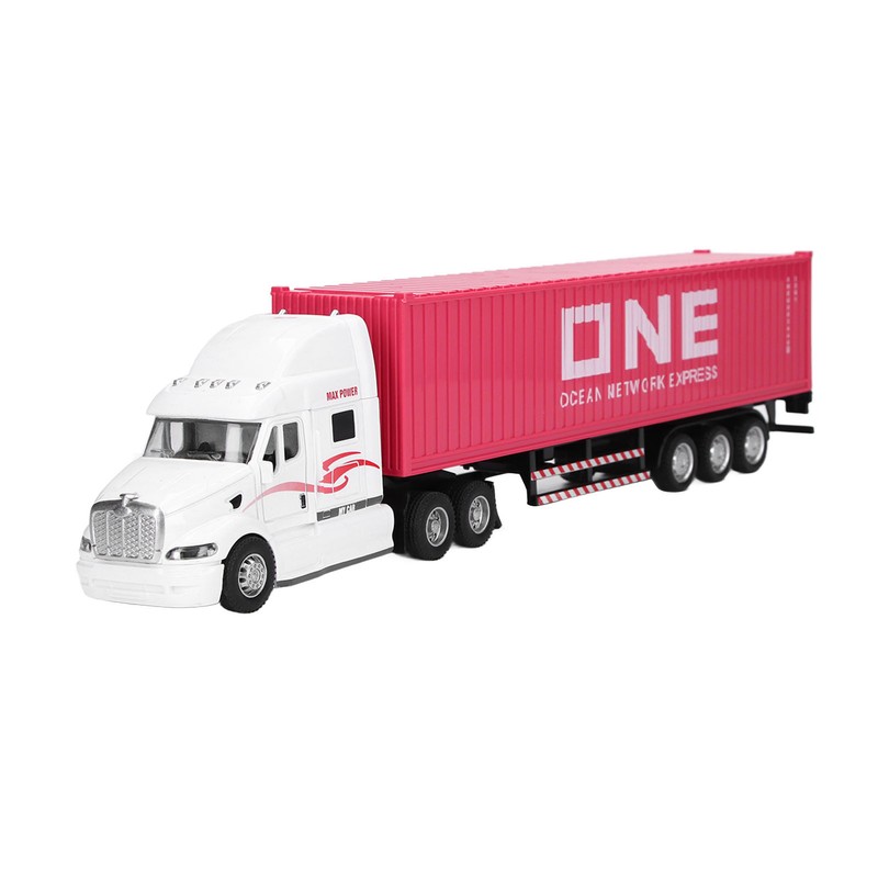 Container Truck Model 1:48 Vivid Exquisite Beautiful Decorative Toy Ornament