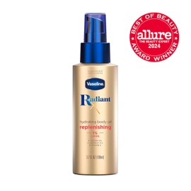 Vaseline Radiant X Replenishing and Hydrating Body Oil with 1% Lipids, Jojoba Oil, Coconut Oil, & Vitamin E 3.7 oz