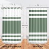 Nesphy No Hook Green Shower Curtain with Snap-in PEVA Liner