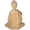Brave Wings Hand Carved Wooden Decoration ~ Meditating Man 10.5cm