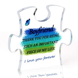 LAIDANLA Gifts for Boyfriend, to My Boyfriend Acrylic Engraved Presents, Birthday Anniversary Christmas Valentines Day Gifts for Boyfriend