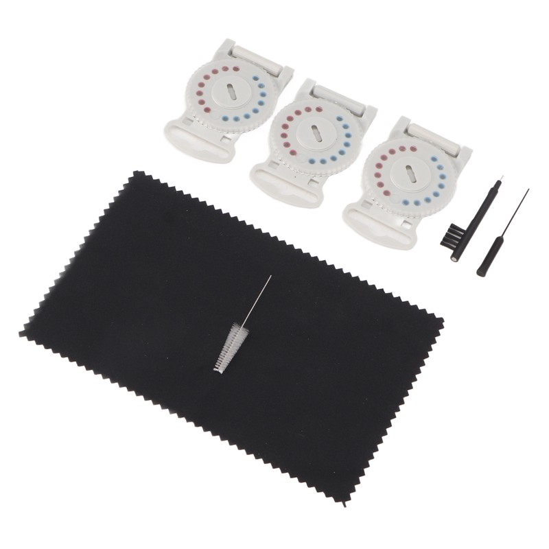 Hearing Amplifier Cleaning Kit Replacement Wax Filters Set with Cloth