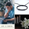 zeqingjw Cremation Bracelet for Ashes Adjustable Cremation Urn Bracelet Bangle