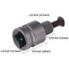 Gasea 2-13mm Capacity Keyless Drill Chuck Quick Change Converter Conversion