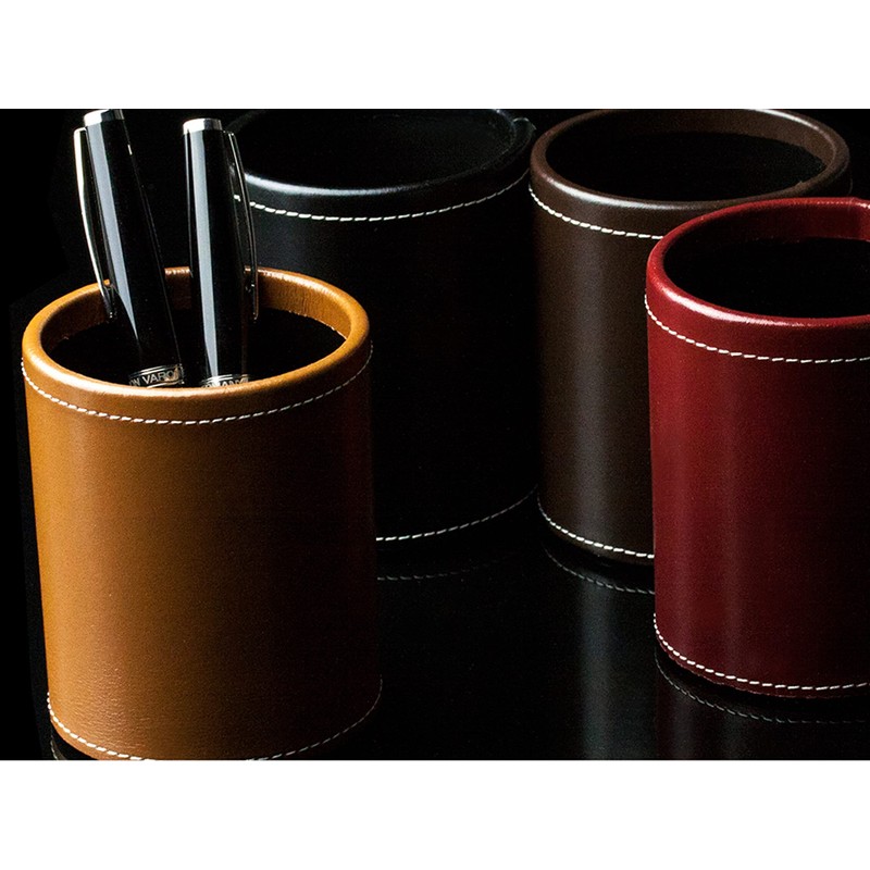DELMON VARONE - Pen Holder Made of Cambridge Top Grain