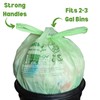 ECOBEWUS 2.6 Gallon 100% Compostable Bags Handle Tie (110 Bags)