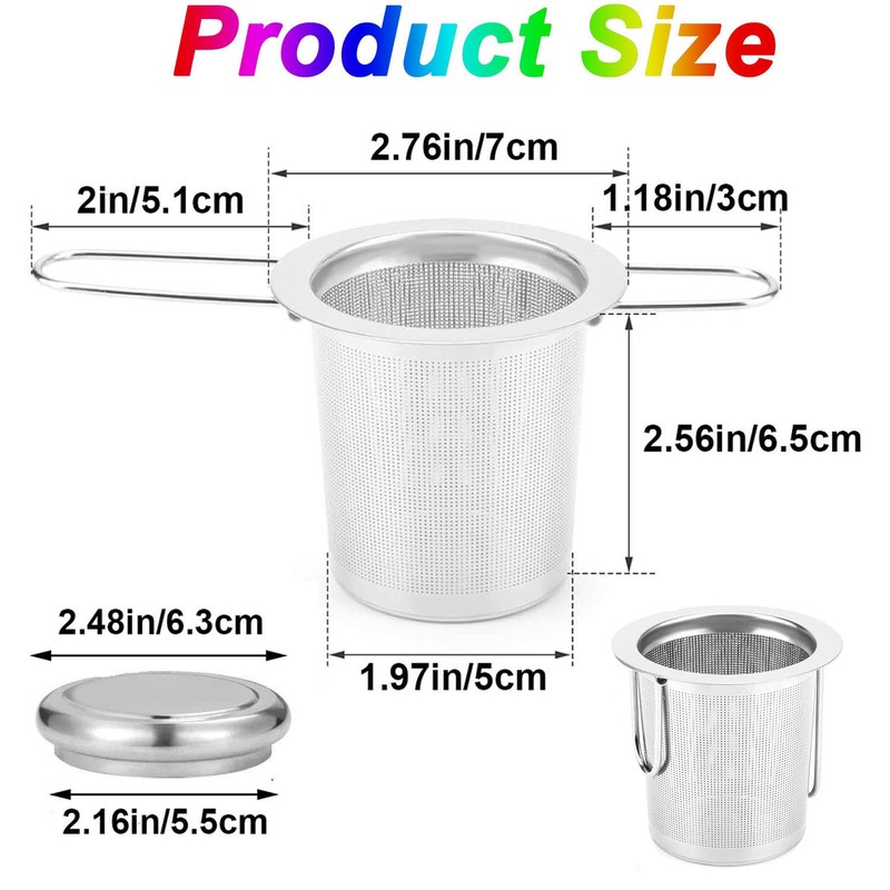 Mtxorvix Tea Filter Strainer Extra Fine Mesh Tea Strainer Stainless