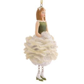 ROSEMARIE SCHULZ Heidelberg Flower Girl Figurine Peony White Flower Fairy Decorative Figure Flower Child Doll to Collect