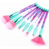 Sparkles Glitter Makeup Brushes Set, Cute Fan Foundation Glitter Unicorn
