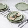 AmorArc Ceramic Dinnerware Sets,Handmade Reactive Glaze Plates and Bowls Set,Highly