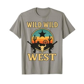 Wild Wild West Design Sonoran Desert Cowboy Saguaro Cactus T-Shirt