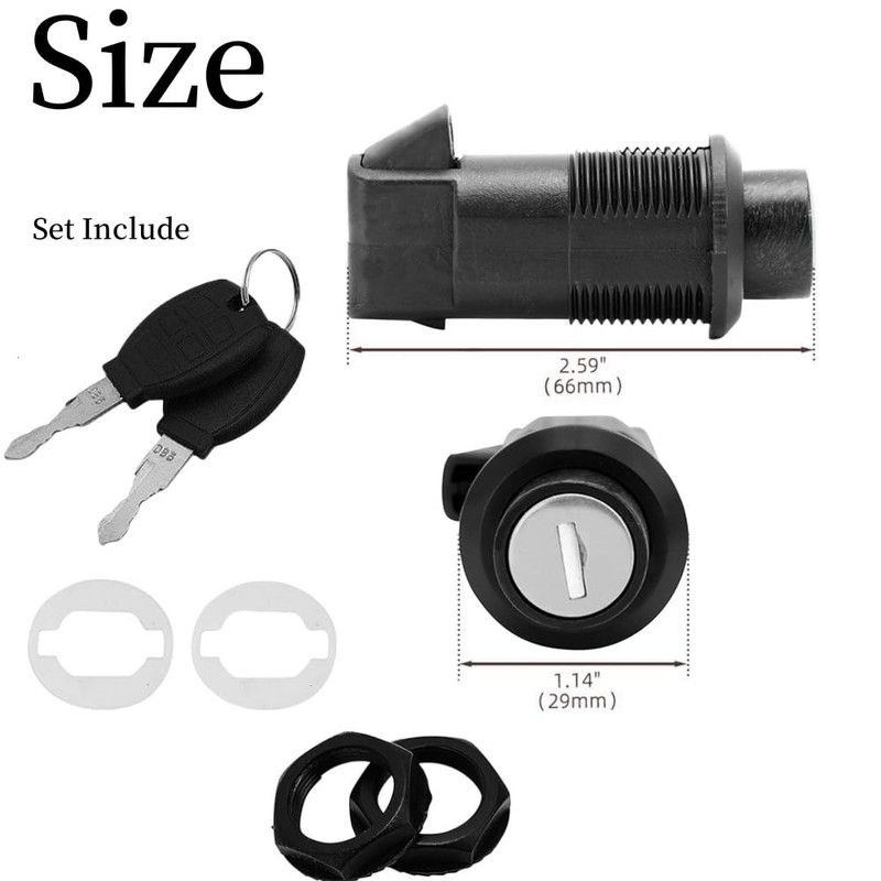 2 Keys Saddlebag Lock Set,Universal RS Lock Set, Hard Bag