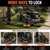 Combination Bike U Lock and Chain Set for Bikes, E-Bikes