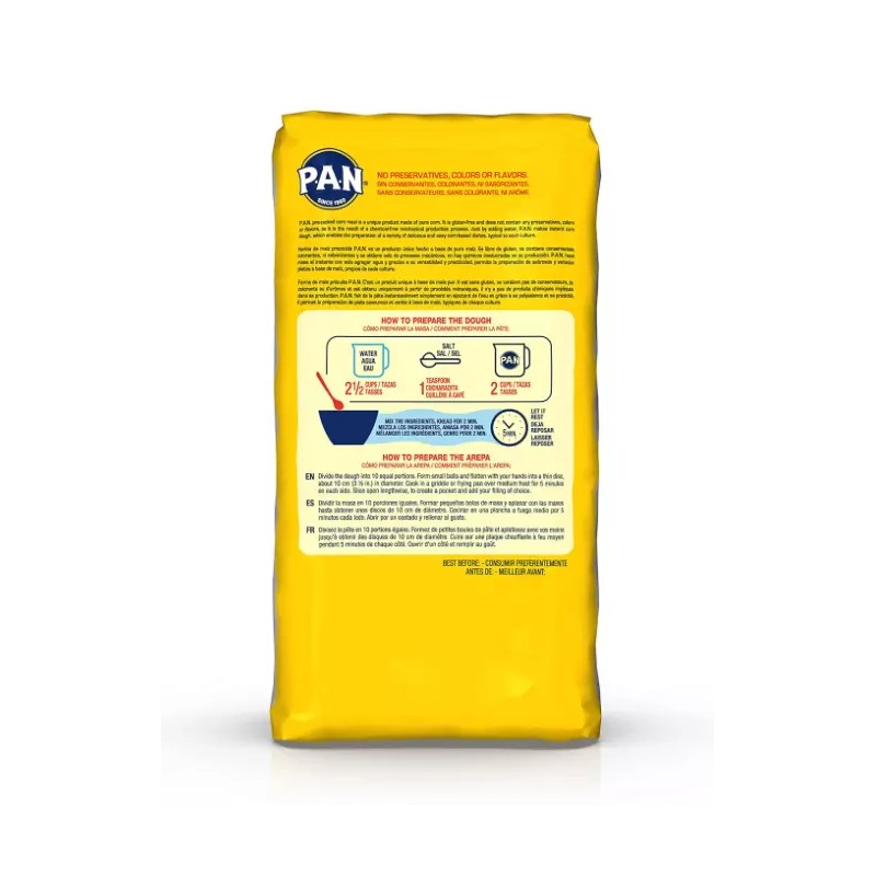 P.A.N. Pre-Cooked White Corn Meal for Traditional Latin Dishes