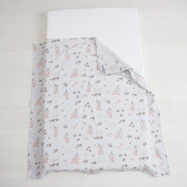 Moomin Multi Gauze Blanket, Made in Japan, Double Layered Gauze Swaddle, Nursing Cape Throw, 39.4 x 39.4 inches (100 x 100 cm) (My and Flowers_Brown)