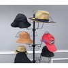 FixtureDisplays 6-Tier Hat Rotating Hat Display Standing Headwear Wig Cap
