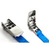 Stainless Steel Ratcheting Tie Down Belt Blue