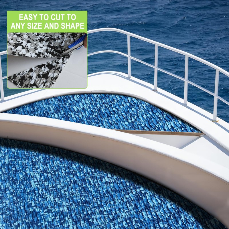 Boat Flooring EVA Foam Decking Sheet 94.5"x35.4" Camo Marine Flooring