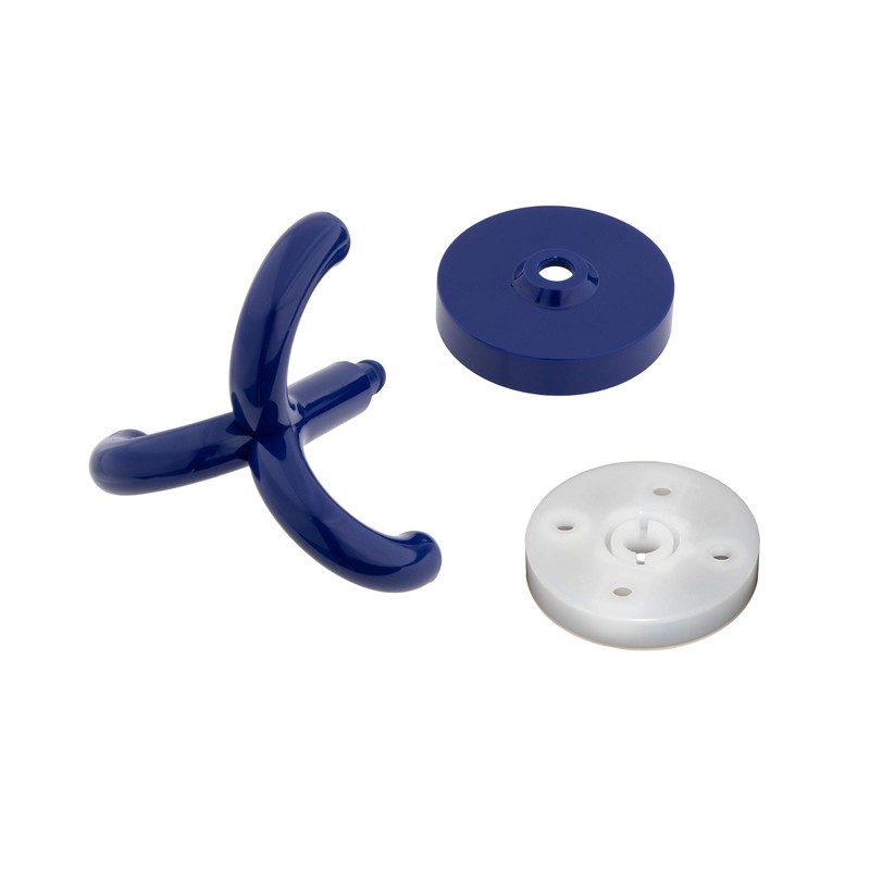 Gedotec Children's Triple Coat Hooks Plastic RAL 5002 – Ultramarine