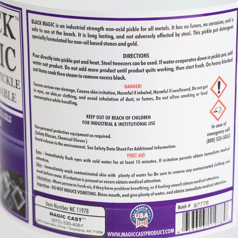 1 Gallon of Black Magic Pickle Solution Stone Gold Biodegradable