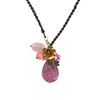 AeraVida Purple Teardrop Goldstone Brass Dragonfly Genuine Cultured Freshwater Pearl