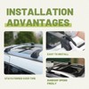 Roof Rack Cross Bars Compatible with Jeep Cherokee 2014-2023, 260lbs