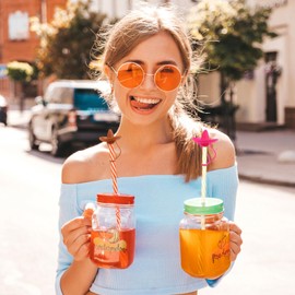 MAGICLULU 6pcs Cowboy Hat Straw Stopper Colorful Cowgirl Hat Straw Cover Cute Silicone Straw Plug Reusable Straw Caps Cowboy Style Straw Tips for Drinking Cup Home Outdoor (Black+Brown+Rose)