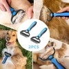2 PCS Professional Dog Cat Grooming Brush, Double-Sided Pet Shedding