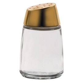 Traex Dripcut 2 Oz. Glass Salt And Pepper Shaker W/ Gold Top