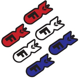 Hit or Miss Designs F-Bomb - 6 Pack of Hard Hat Helmet 2" Decals - Full Color Vinyl Decal Sized For Macbook, Phone, Hard Hat. or Any Clean Smooth Flat Surface (Red White Blue)