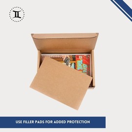 Gemini Comic Box Mailers (Current Size) | Pack of 10 Mailers | Ships up to 35 Comics with Current Size Boards | Heavy Duty Shipping Boxes for Comic Books, Graphic Novels, Omnibus, Manga