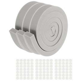 PATIKIL Air Conditioner Foam Seal Strip, 6.5 Ft x 2" x 1" Window AC Weather Stripping Insulation Sealing Tape with Glue Point Non-Adhesive for Air Conditioner, Door, Window, Black