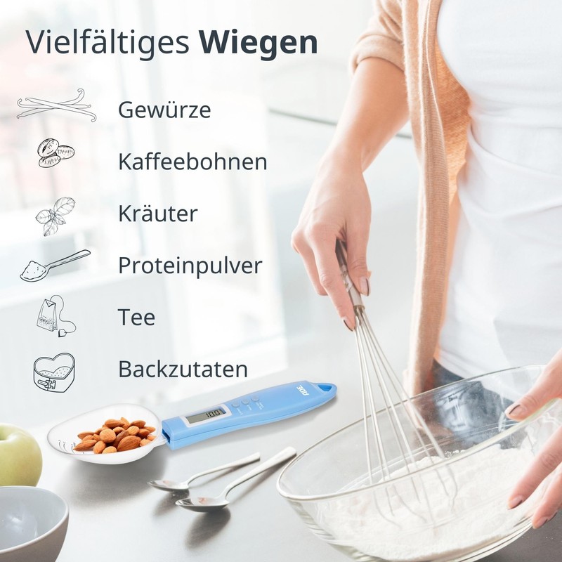 ADE Digital Spoon Scales Precise to 0.1 g | Exact