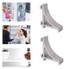 12 Pcs Refrigerator Shelf Clips Silver Fridge Cooler Shelf Support