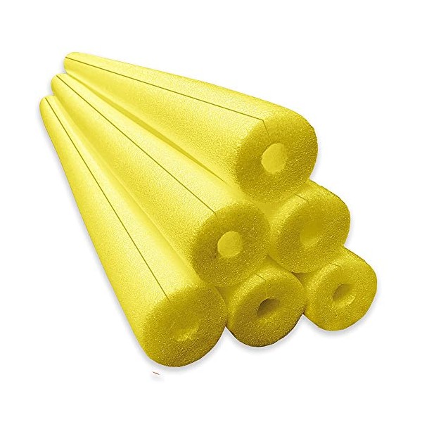 Jumbo Clamp-On Foam Noodles 6 Pack - Yellow