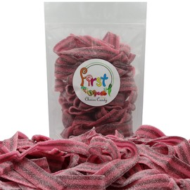 Variety Color Sour Gummy Belts (Raspberry Cherry, 1 LB)