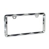 2Pcs Sgooky 3D Curly Wave Pattern License Plate Holder Chrome
