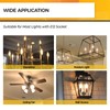 Hizashi Candelabra LED Light Bulbs 25 Watt, Dimmable Chandelier Light