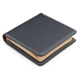 Made in Japan, Genuine Leather Box - shaped Coin Purse, Prism Angel Grain Type, Embossed Cowhide - blue -