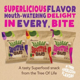 Baobest Superfruit Bites - Baobab Fruit Snack Variety Pack - Berry, Mango, and Raspberry - Vegan, Gluten Free, High in Vitamin C, Preservative-Free, Superfood Snack from the Tree of Life - 15 Servings