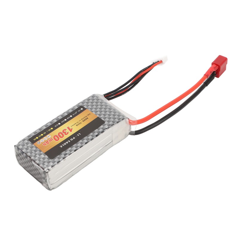 RC LiPo Battery 11.1V 1300mAh 3s with 25CT Connector Lithium