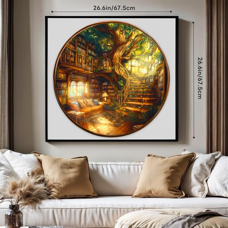 Round Puzzles for Adults 1000 Pieces, Hard Difficult Challenging Puzzles