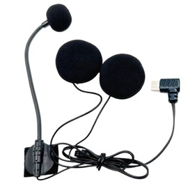 Motorcycle Helmet Speaker,Half-face Helmet Speaker | Type-C Plug High-Definition Half-face Waterproof Noise Reduction Headphones for Podcasting Sports Video Studio